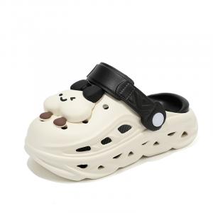 Детские тапочки с низким верхом, противоскользящие, с амортизацией и ударами, устойчивые к истиранию LONGDUIZHANG, бежевый/черный