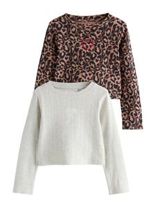 Рубашка Next, коричневый/мокко/светло-серый