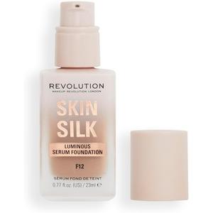 Тональная основа Skin Silk Serum с легким и средним покрытием и гиалуроновой кислотой 23 мл F12 Makeup Revolution