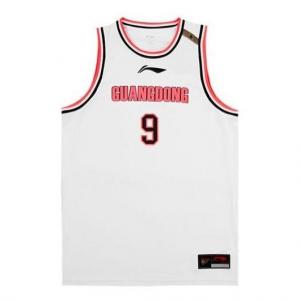 Футболка x cba guangdong yi jianlian баскетбольная футболка Li-Ning, белый