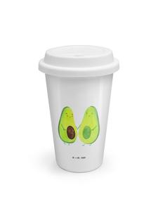 Mr. & Mrs. Panda Стаканчик на вынос с авокадо, пара, без слогана, белый