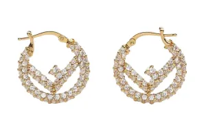 Серьги женские золотые FENDI, золото