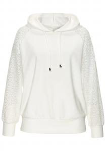 LASCANA Толстовка в белом цвете