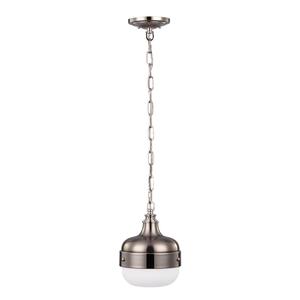 Подвесной светильник Elstead Lighting, 20,3x43,2 см, цвет нержавеющей стали/цвет никеля