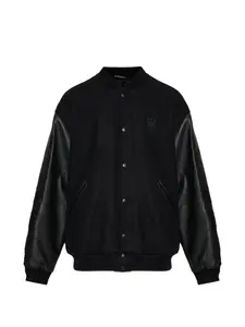 Бомбер с тиснением в виде звезд Vetements, черный