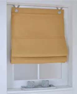 Римская штора / люверсная штора, затемнение, затемнение, не требует сверления, карри, 45 х 130 см