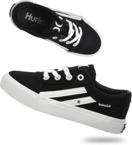 Кеды Hurley Boardy Kids с шнуровкой - низкие кроссовки для скейтборда для детей, спортивная обувь для мальчиков и девочек, белый/черный