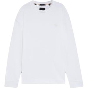 Hugo Boss Мужская белая футболка с круглым вырезом, умеренно прямой крой