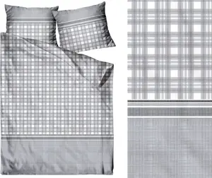 Постельное белье сатин 160х200 Bavaria мозаика серый Greno