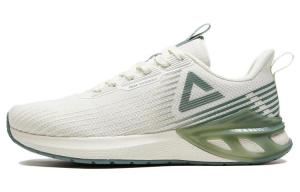 Кроссовки женские с низким верхом бежево-зеленые Peak