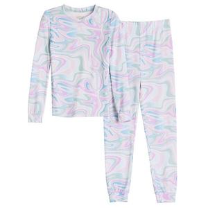 Детский комплект пижамы с длинным рукавом Cuddl Duds, Marble