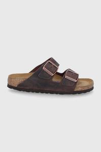Кожаные шлепанцы Arizona Birkenstock, коричневый