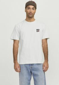 Футболка с принтом RUNDHALS R.D.D. ROYAL DENIM DIVISION, кремовый