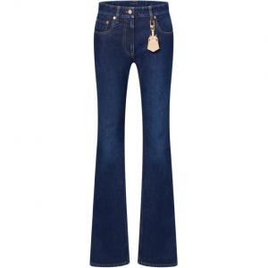 Прямые джинсы с эффектом стирки LOUIS VUITTON, синий