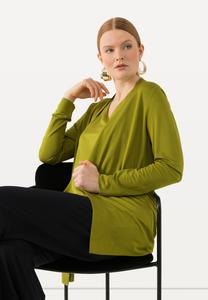 Кардиган OPEN SHAPE Ulla Popken, зеленый