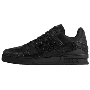 LOUIS VUITTON Кроссовки Trainer Low Top для скейтбординга, мужские, черные