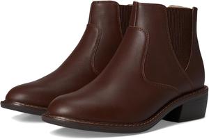 Женские ботильоны Alegria Meadow с кожаной спиной на молнии и низким каблуком Alegria by PG Lite, Chocolate