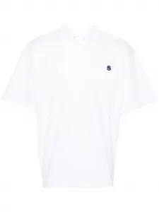 Футболка с вышитым логотипом SACAI, белый