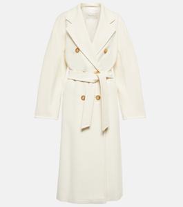 Пальто Madame из шерсти и кашемира MAX MARA, белый