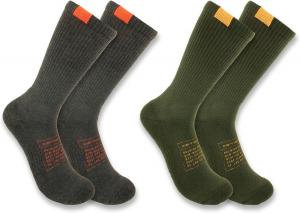 Мужские носки Carhartt SC9662M средней толщины, 2 пары, Assorted 1