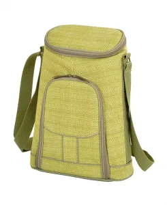 Сумка-Холодильник для вина на 2 бутылки с сырной доской, ножом и штопором Picnic At Ascot, olive