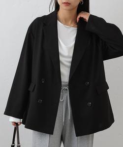 Двубортный приталенный пиджак из технологического льна Colony 2139, цвет Black