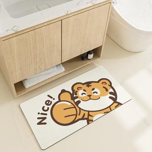 Dajiang Ковер для ванной комнаты 40x80 см, впитывающий, антискользящий, A2-Washbasin Mat