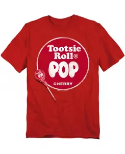 Футболка Big & Tall с логотипом Pop Tootsie Roll, красный