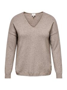 ONLY Carmakoma Свитер 'CARMargareta' в цвете Greige