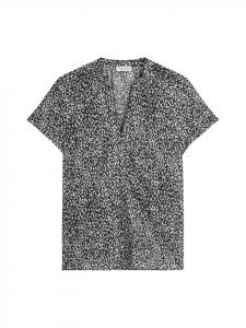 Узорчатая блузка-рубашка черного цвета Marc O'Polo