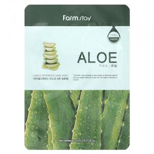 Farmstay, Visible Difference Beauty Тканевая маска, алоэ, 1 шт., 23 мл (0,77 жидк. унц.)