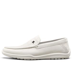 YEARCON Кожаные повседневные туфли мужские низкие голубые, цвет Blue