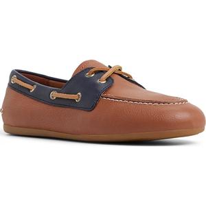 Тонкие кожаные туфли-лодочки Sperry, коричневый