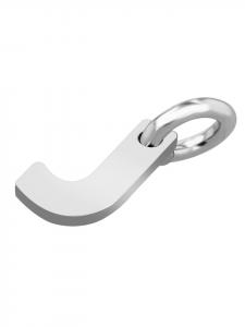 Adeliás Универсальный кулон - кулон в виде буквы N, изготовленный из серебра 925 пробы