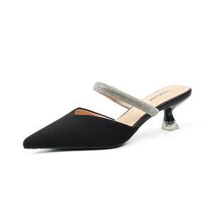 Женские сандалии с закрытым носком, устойчивые к истиранию WESTLINK, Black