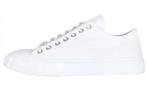 Холщовые кеды женские низкие белый Acne Studios