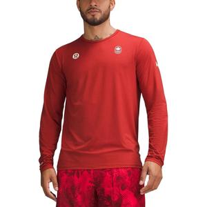 Фундаментальная жаккардовая рубашка мужская Lululemon, красный