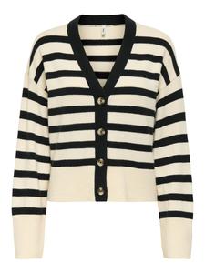 Вязаный кардиган ONLY Knit Cardigan ONLKATIA, серо-бежевый