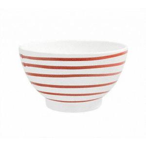 Миска для хлопьев Red Flaming, большая, d: 14 см / высота: 7,8 см / 0,4 л Gmundner Keramik, бело-красный