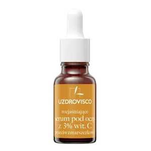 Осветляющая сыворотка для кожи вокруг глаз с 3% витамина С против морщин, 15 мл Uzdrovisco Świetlik