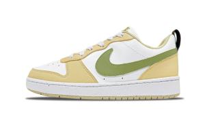 Детские кроссовки для скейтбординга Court Borough COURT BORO с нескользящей подошвой и износостойкими подошвами для подростков Nike, зеленый/желтый