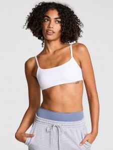 Спортивный бюстгальтер Relay с квадратным вырезом Pink, цвет vs white