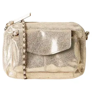 Сумка Pieces Naina Leather, золотой