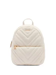 Стеганый рюкзак с узором шеврон LIU JO, белый