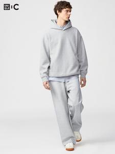 Спортивные широкие брюки/длинные Uniqlo, серый