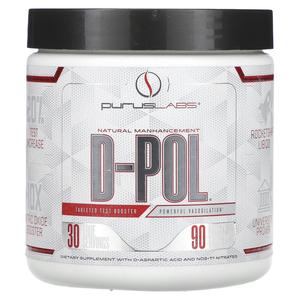 Purus Labs D-Pol - Двухфазный свободный тест/Транспортер оксида азота 90 таблеток