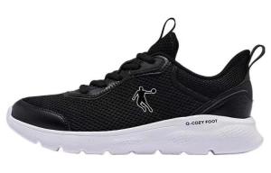 Кроссовки женские низкие черные  белые Qiaodan