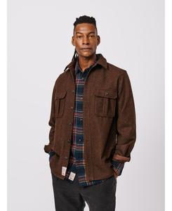 Мужская шерстяная рубашка Lysaghts Aubin, Dark chocolate