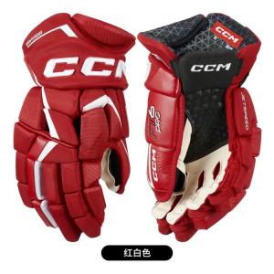 CCM Хоккейные перчатки Jetspeed FT6 Pro для взрослых и детей, красные и белые (30 см)