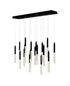 48-Дюймовая металлическая светодиодная люстра Dragonswatch Cwi Lighting, black